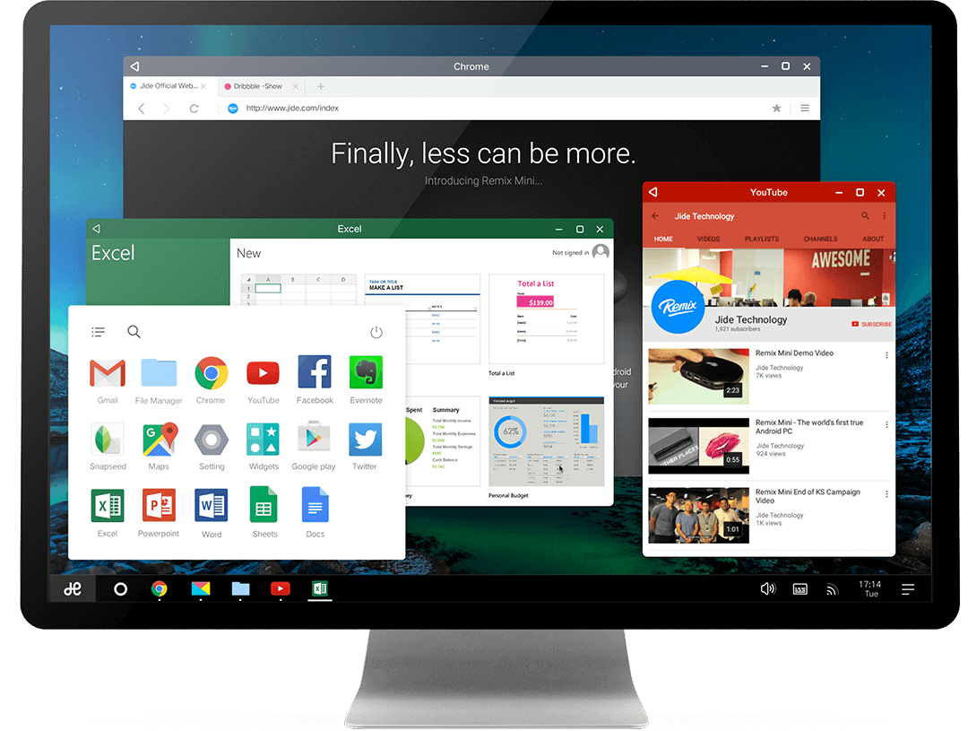 Android Lollipop based Remix OS for Desktop Windows PC