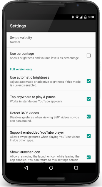 Touch Controls For Youtube Pro Version Features