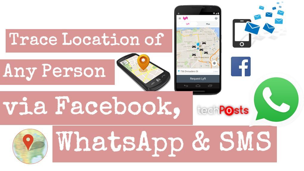 Trace IP Location using facebook, Twitter, SMS and Whatsapp