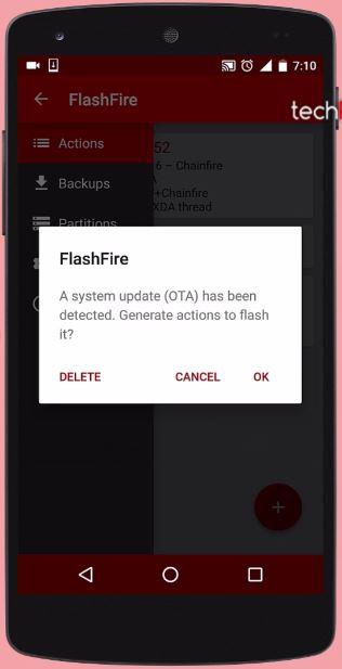 OTA will be detected and you may flash OTA on Rooted Android