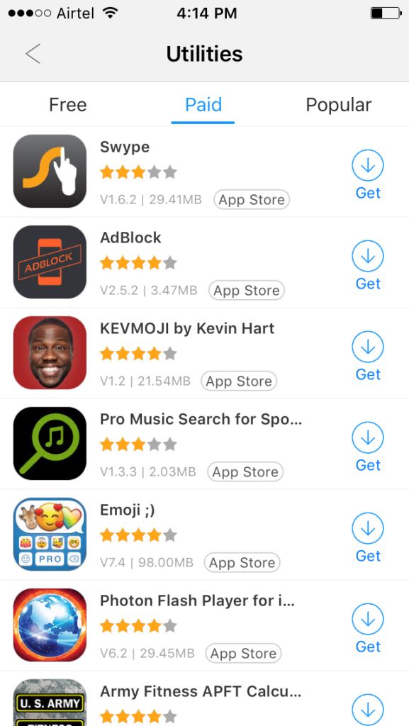 Download Paid iOS Apps and Games for free