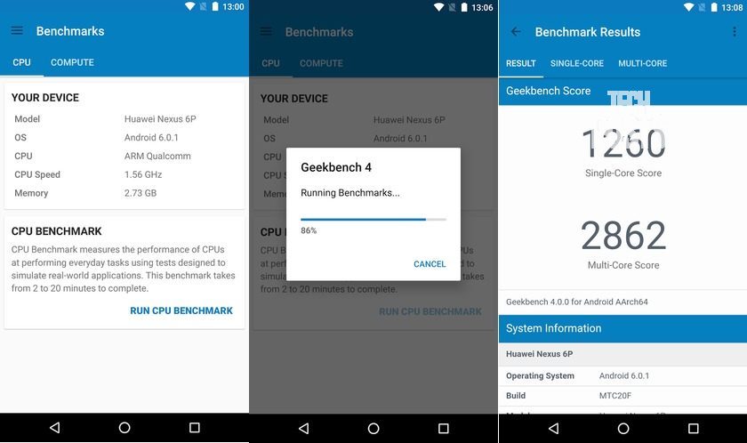 GeekBench 4 app to test Android Hardware abilities