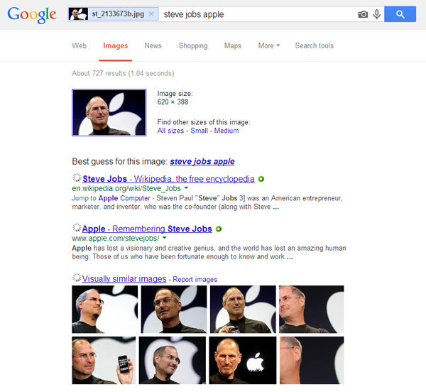 hvordan identifisere person i bilde med google image