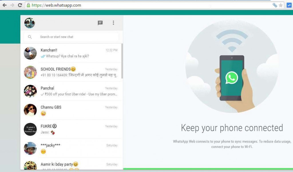 Chat With your friends using Whatsapp on PC - Windows 7, 8 or XP