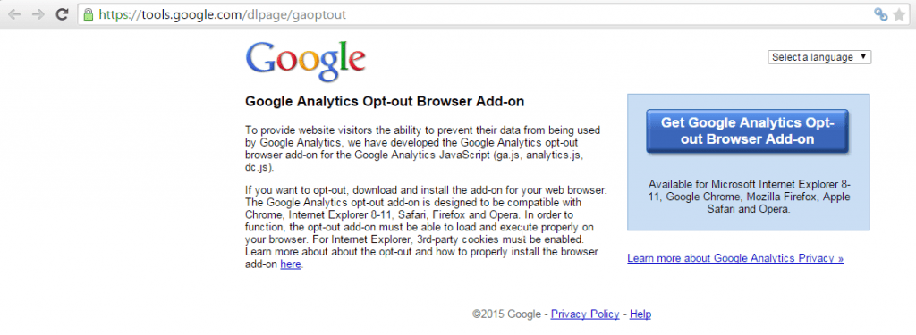 Opt Out Google Analytics -Techposts