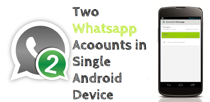 Two Whatsapp Accounts in one ANdroid Phone or Tablet