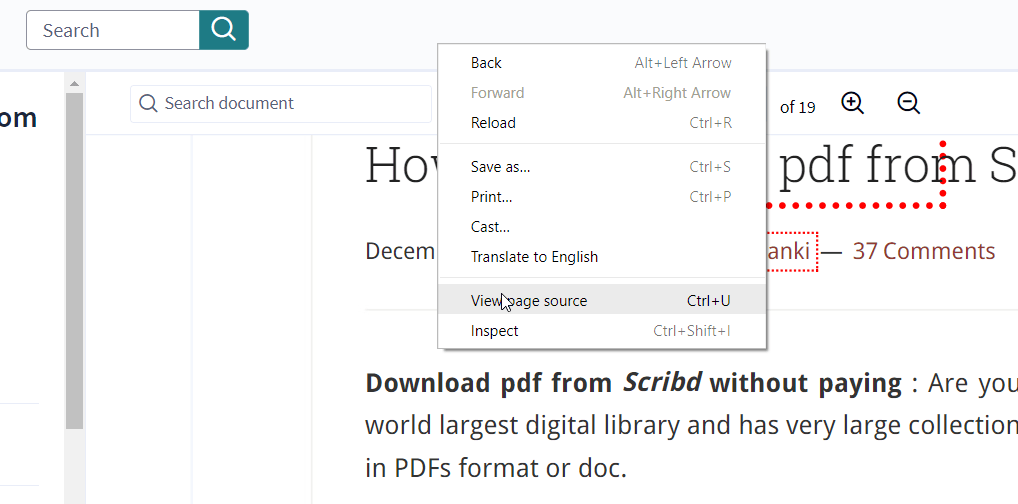 Downloading scribd documents with Access_Key method