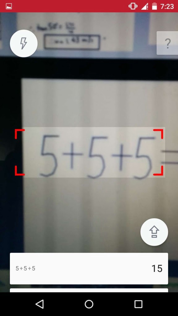 Scan Maths Problem using Viewfinder ( increase or decrease with Pinch Zoom)
