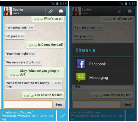 Creating fake Whatsapp Messages with Celebrities and Friends