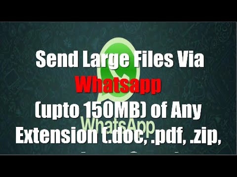 Whatsapp Trick of Sharing PDF, EXE, RAR, APK, RAR and Big Files