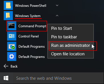 Run CMD as Administrator