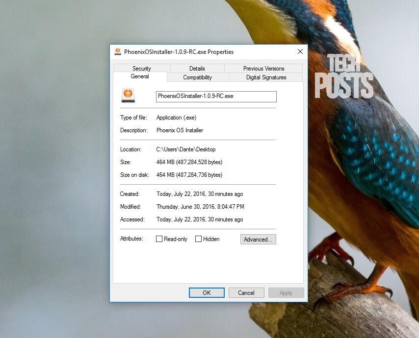 how to install phoenix os from usb