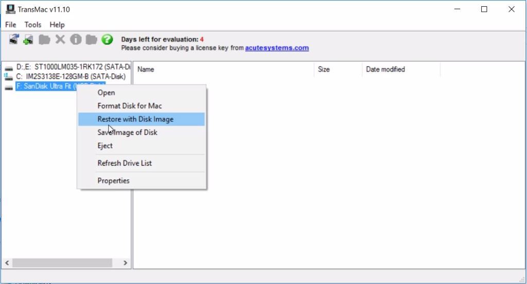 install the dmg file to boot drive