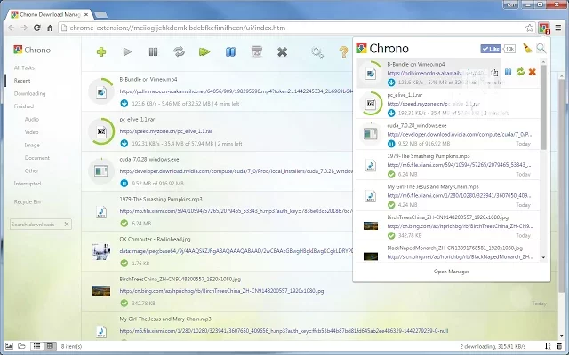 Chrome Download Manager to speed up downloads