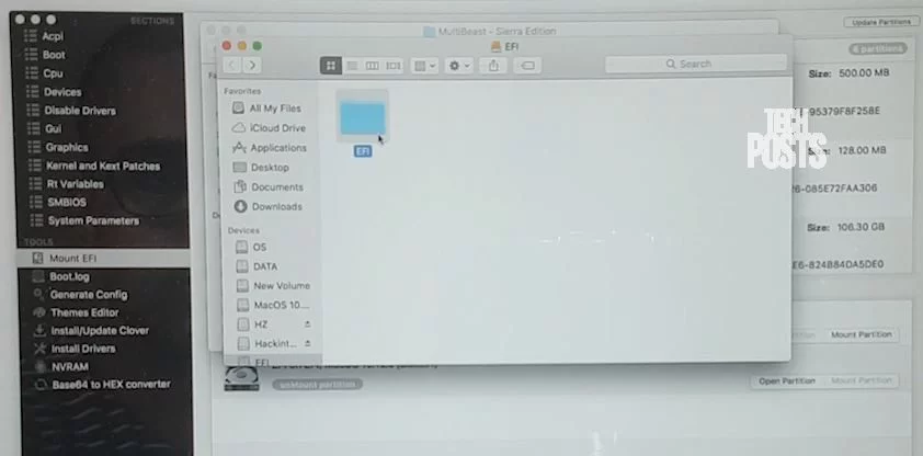 Paste EFI Folder