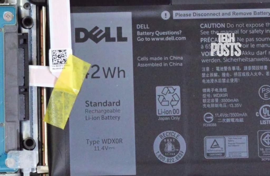 Dell 7560 Battery Internal