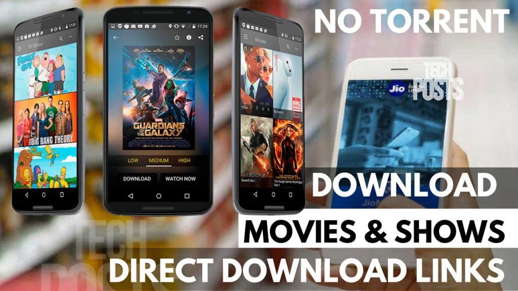 Direct Download Movies and TV SHows with Direct Links - No Torrent