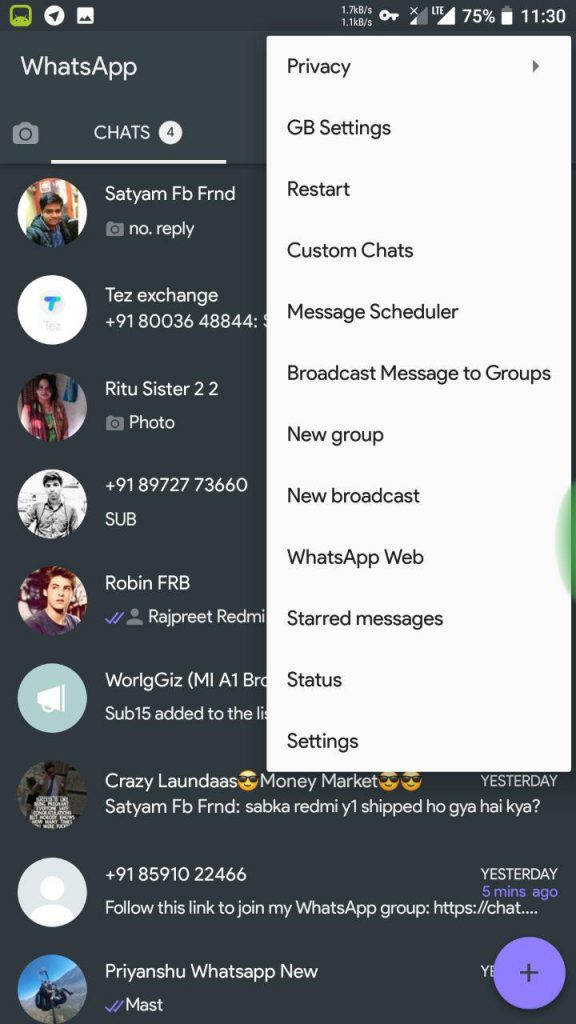 gbwhatsapp pro v18.00 download