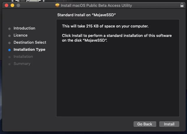 macOS Catalina Beta Access Utility