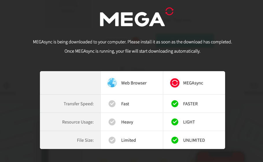 megasync free transfer quota