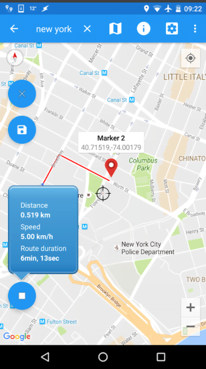 fake android location