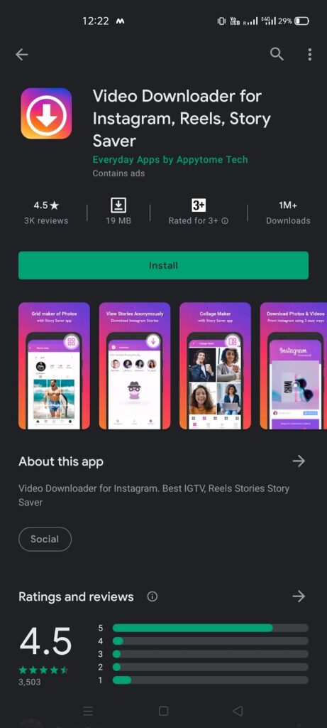 video downloader for instagram stories, reels