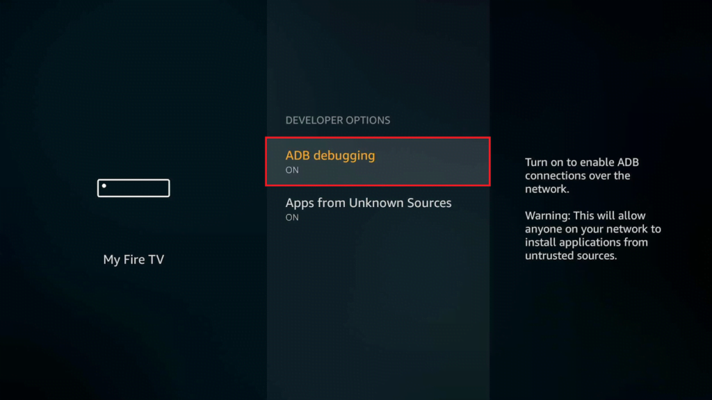 ADB Debugging in FireTV