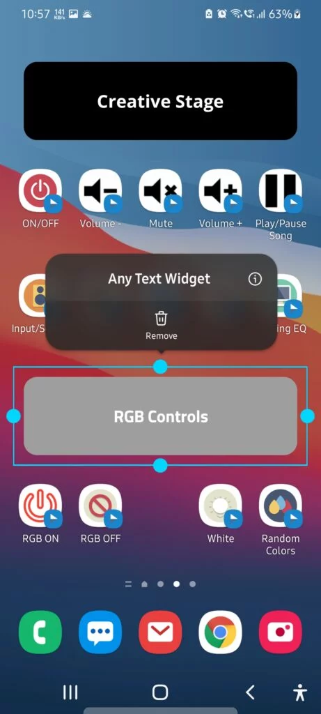 use Any Text Widget