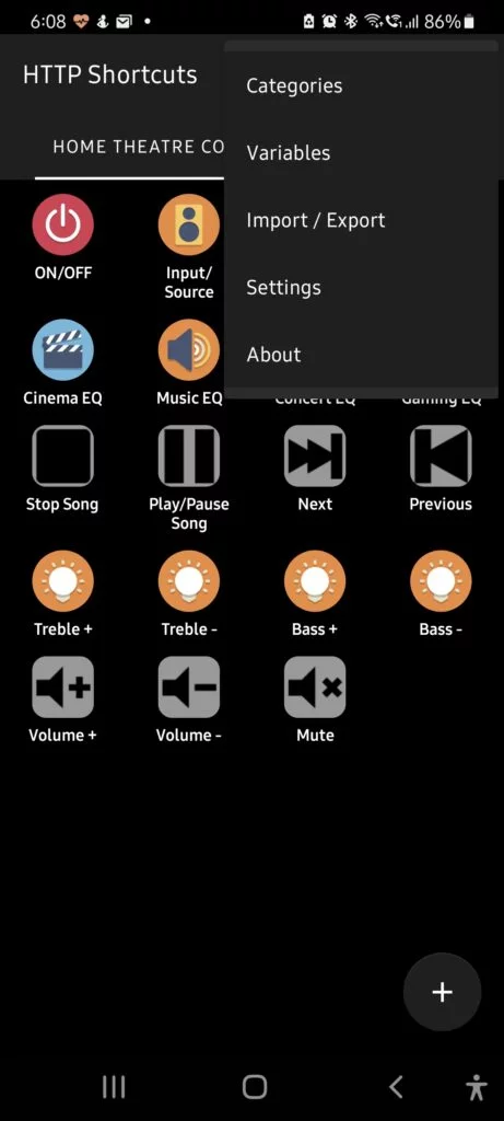 Create categories