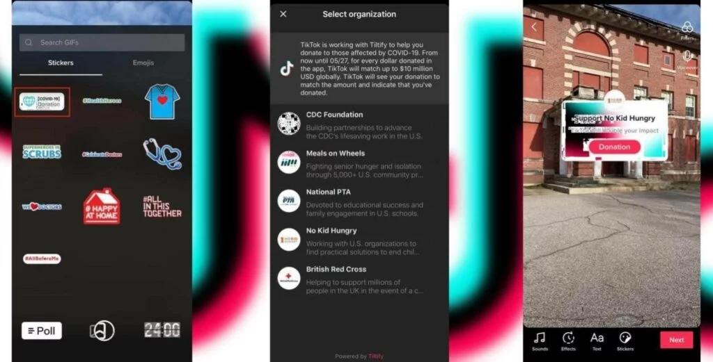 Adding donation stickers on android