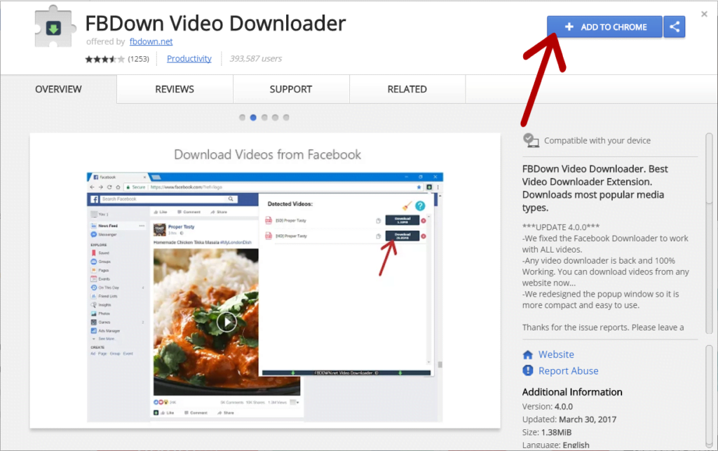 download fbvideodownloader chrome extension