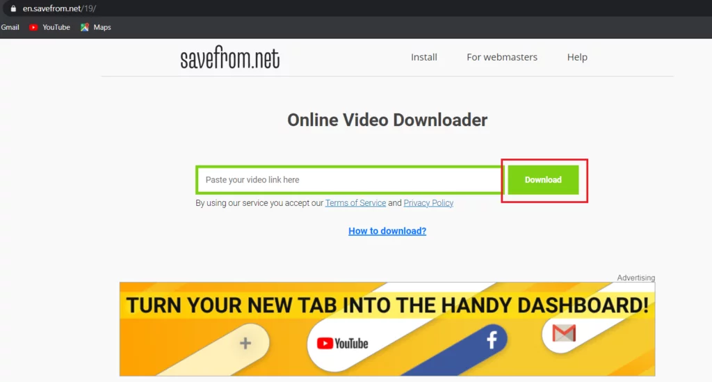 paste facebook video url
