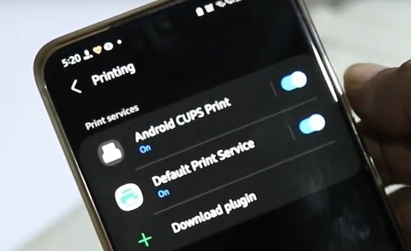 ativar Cups Printing Android