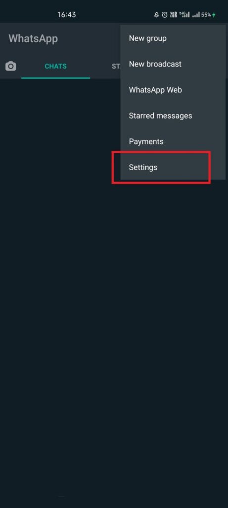 select Settings