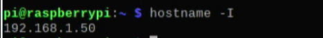 check ip address using hostname -i