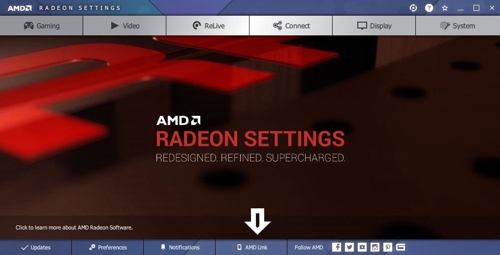 Use AMD link to stream games