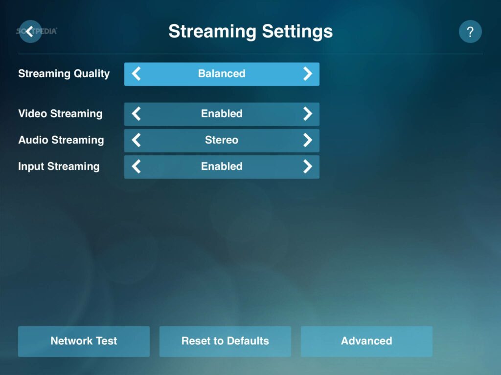 Change streaming setting on Steam Link