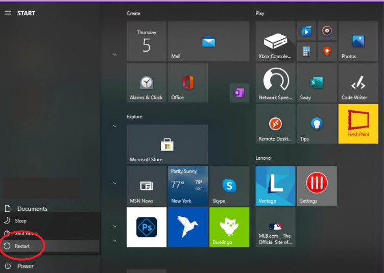 Restart Computer