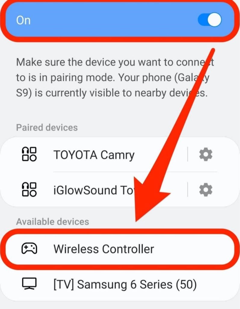 Connect the Android phone
