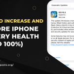 Ways to Increase and Restore iPhone Battery Health