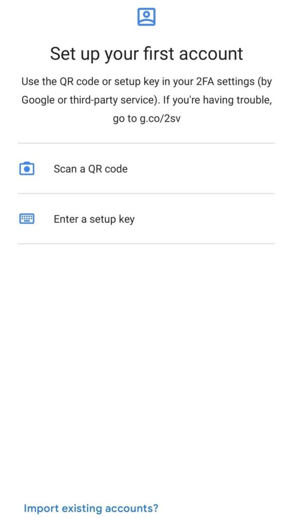 authenticator app on your device